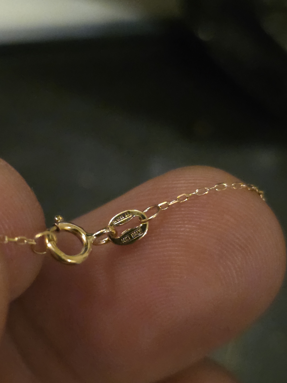 14k Gold Nexklace With 3 Hearts Charm Necklace - Women's Jewelry - Picture 5 of 6